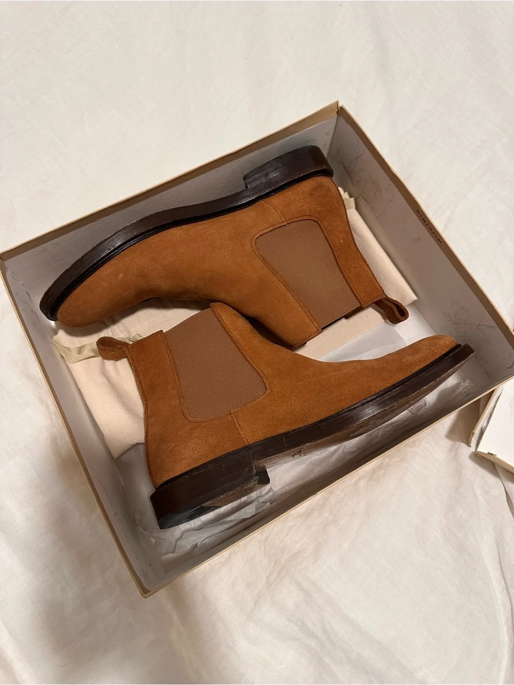 A.P.C. Men's Chukka Boots in Tan Suede